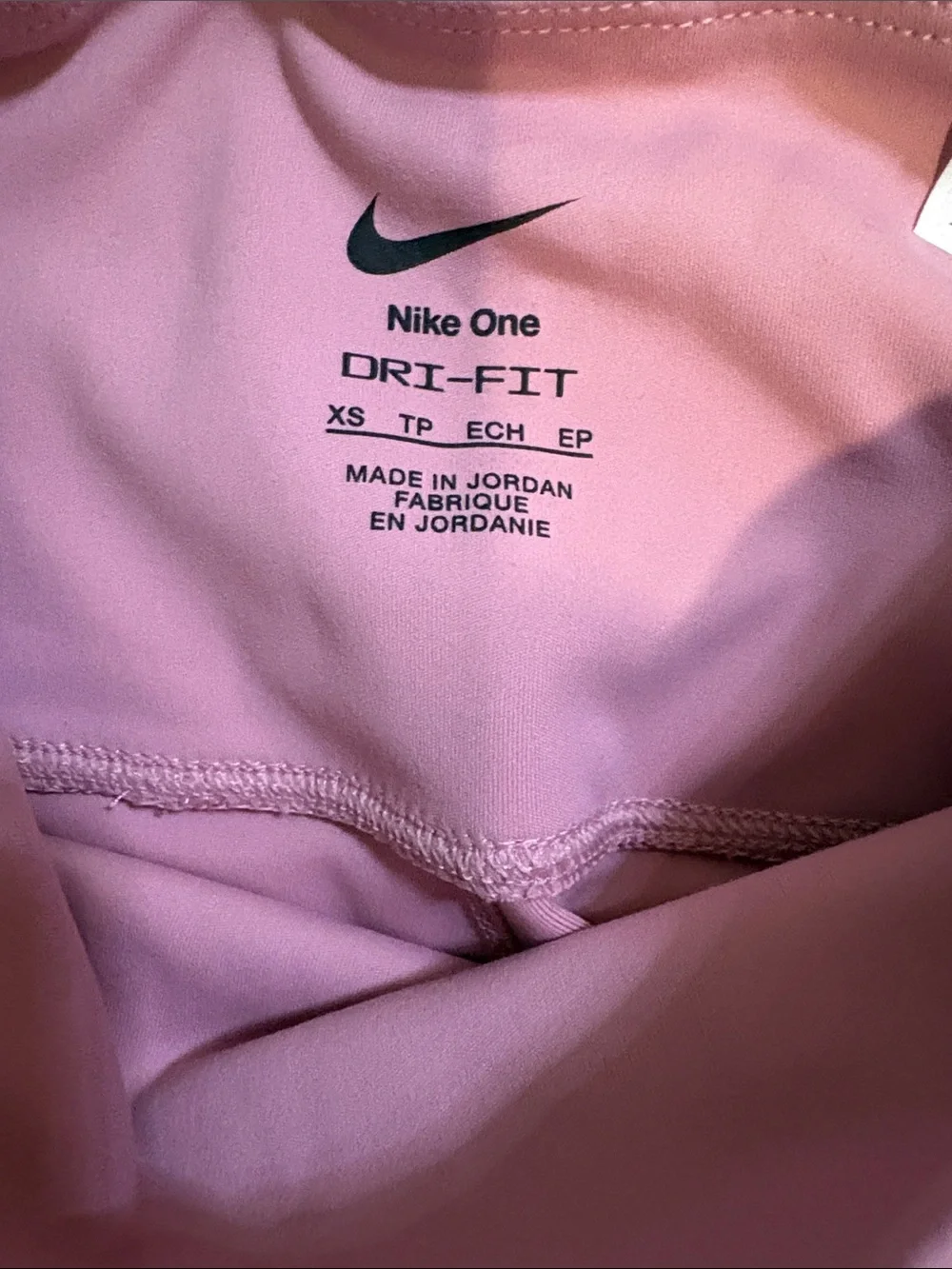 Nike Pink High-Waist Active Leggings with Side Pockets